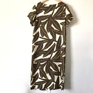 WHIT TWO Long Linen Shift Dress - Size S